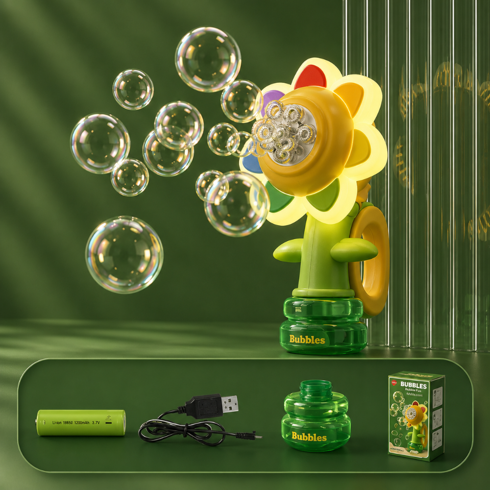 Bubble Machine Flower Bubble Blower Kids