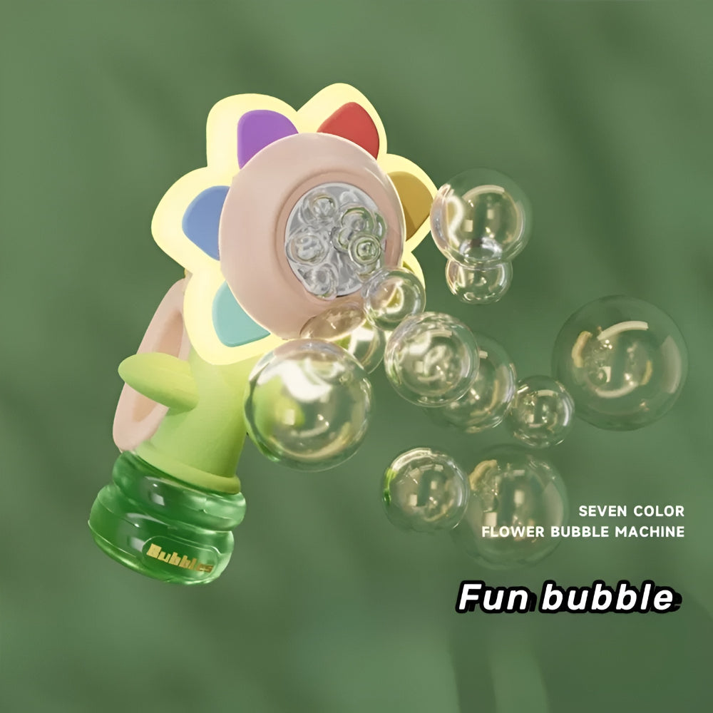 Bubble Machine Flower Bubble Blower Kids