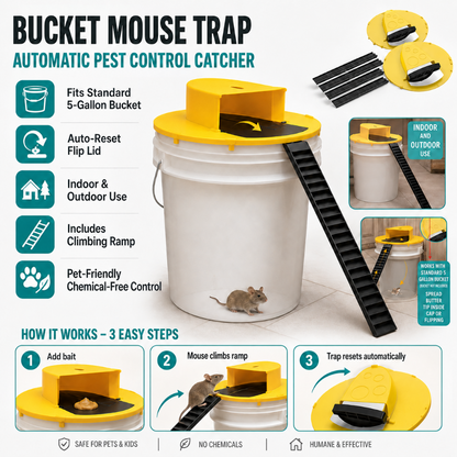 Bucket Mouse Trap Automatic Pest Control