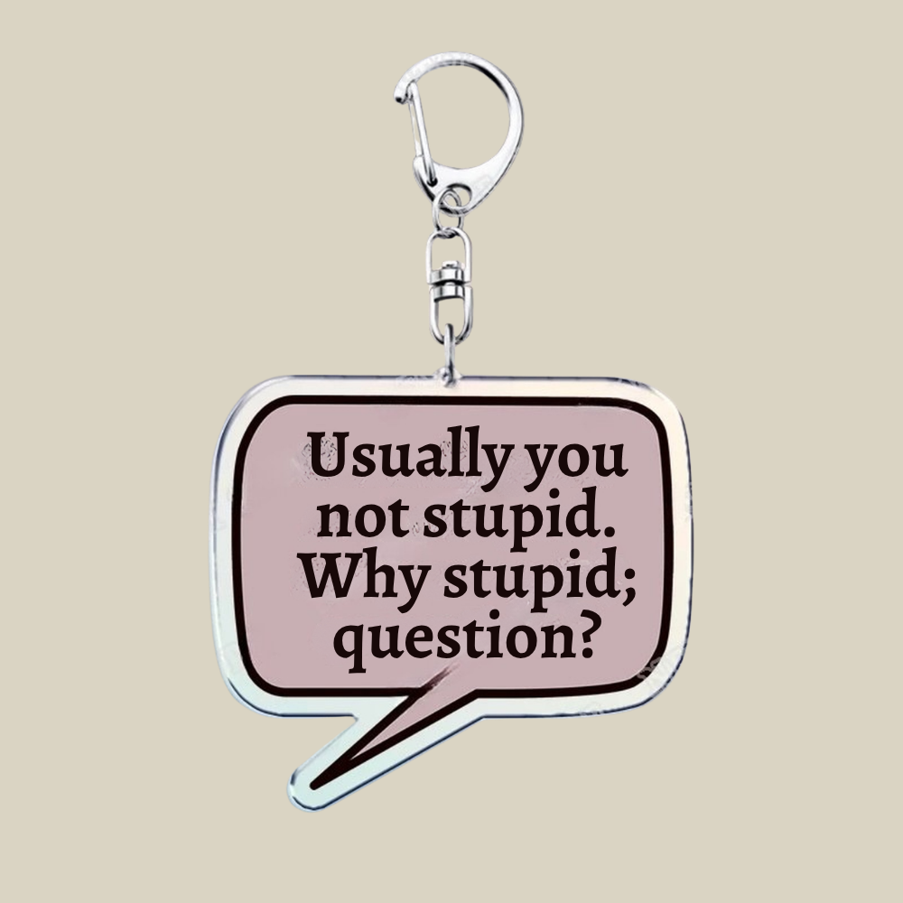 Bunnycat Keychain Funny Acrylic Charm Cute