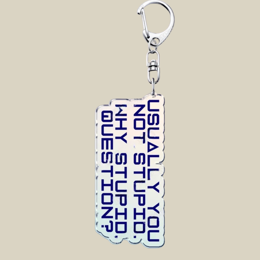 Bunnycat Keychain Funny Acrylic Charm Cute