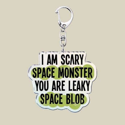 Bunnycat Keychain Funny Acrylic Charm Cute