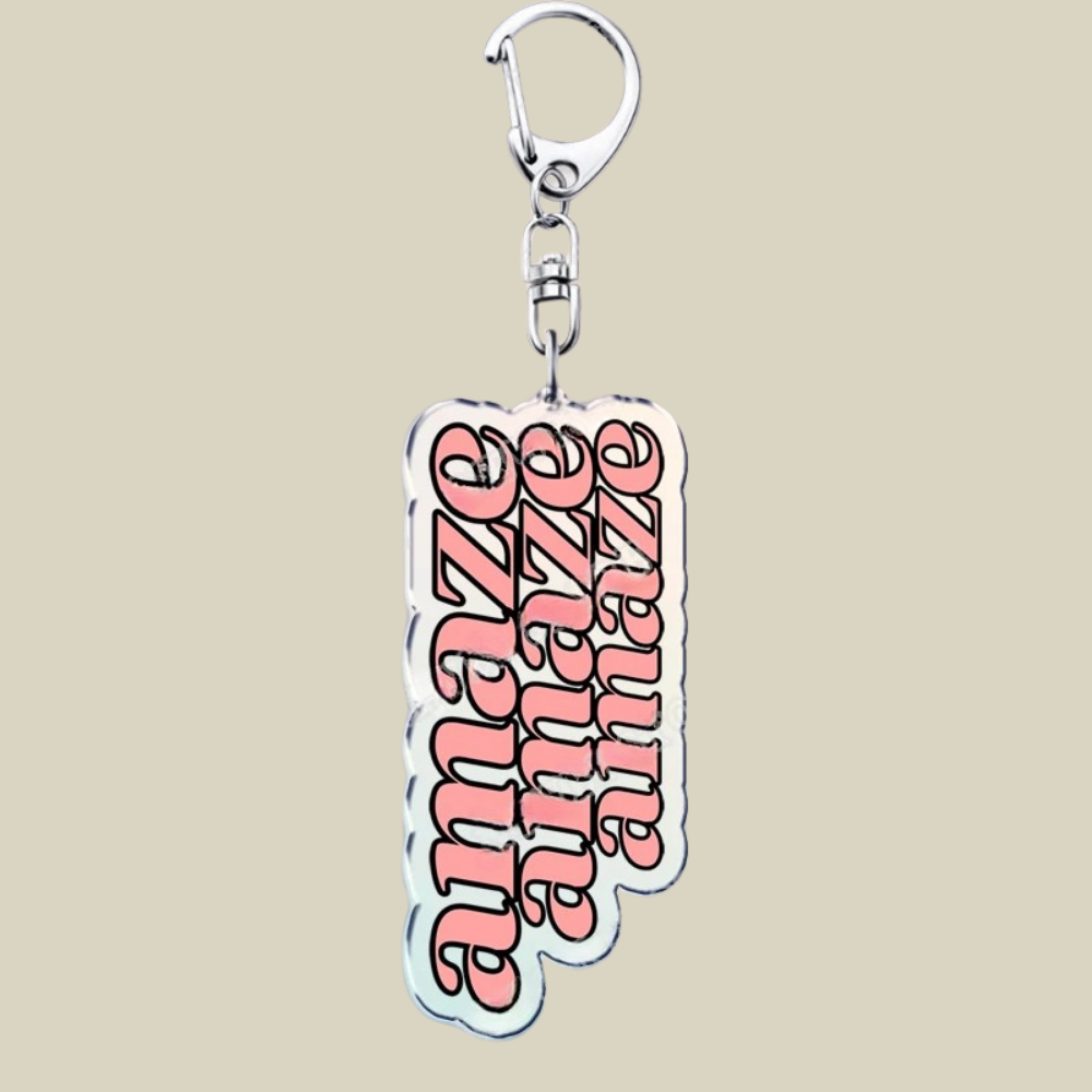 Bunnycat Keychain Funny Acrylic Charm Cute