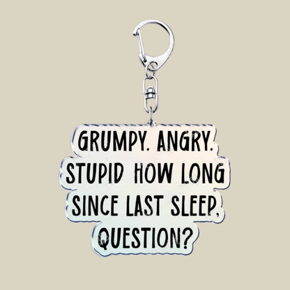 Bunnycat Keychain Funny Acrylic Charm Cute