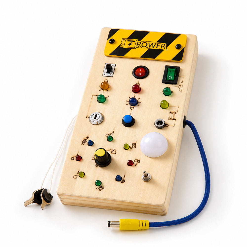 Busy Board Sensory Toy Wooden Activity Panel