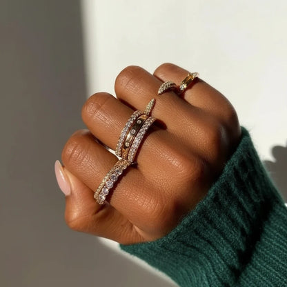 Silver Ring Sterling Band Bead Bright