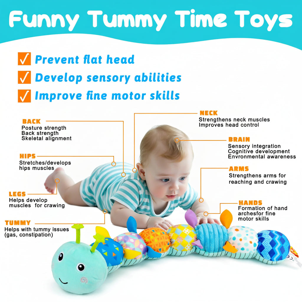 Baby Toys Sensory Caterpillar Plush Musical