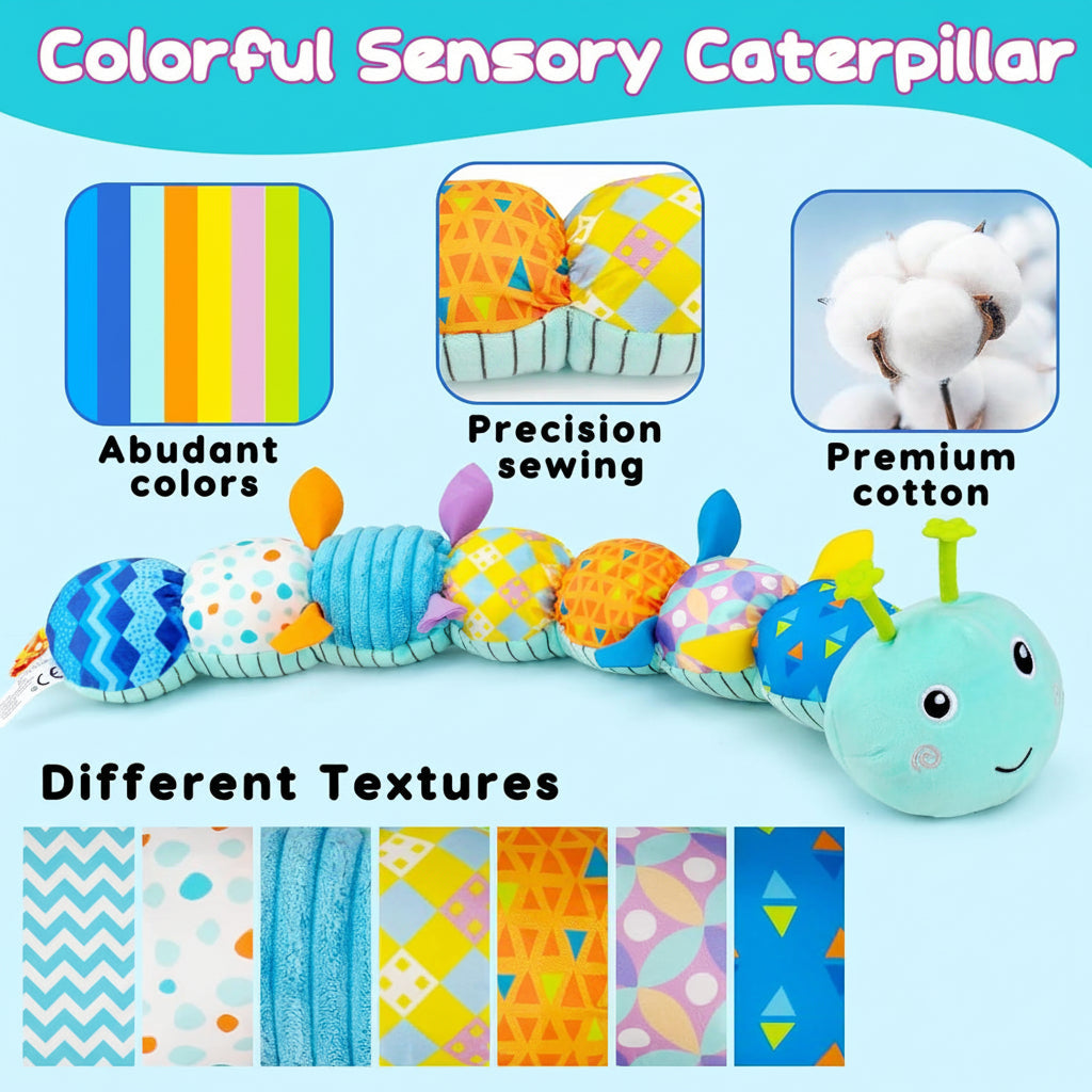 Baby Toys Sensory Caterpillar Plush Musical