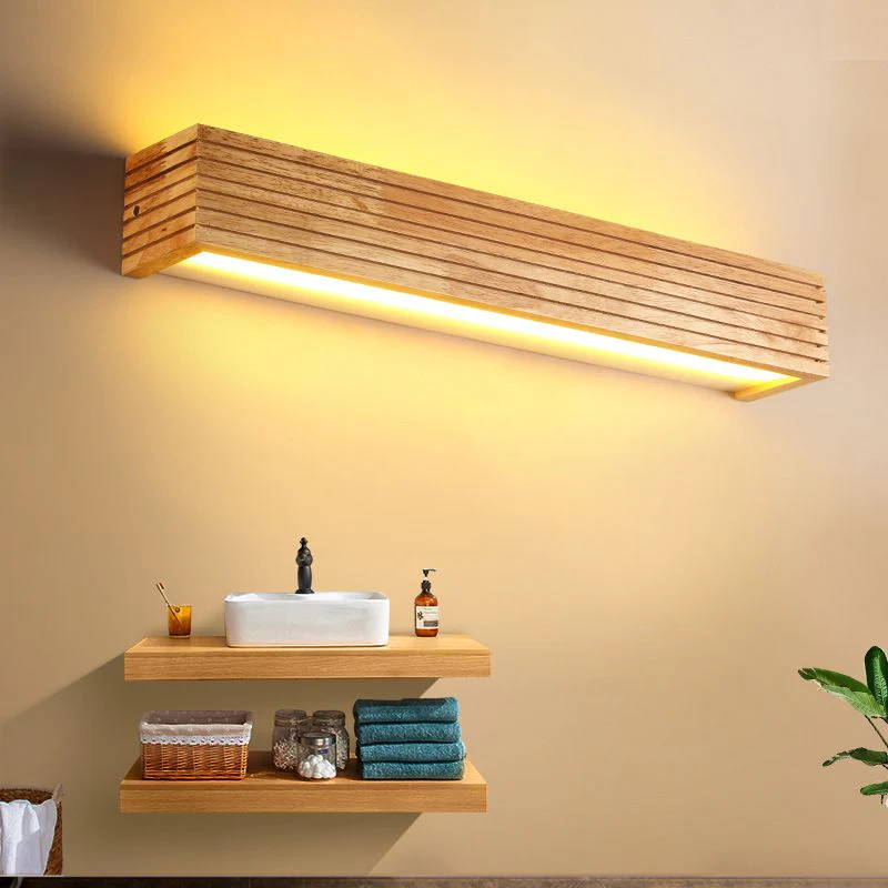 Modern Wooden LED Wall Lamp Minimalist