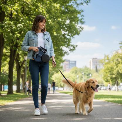 Dog Leash Dual Retractable Tangle Free