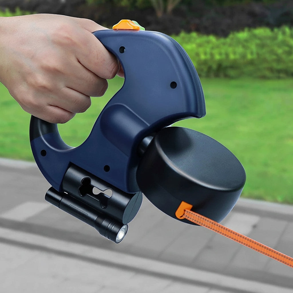 Dog Leash Dual Retractable Tangle Free