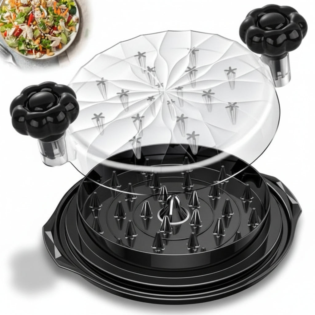Kitchen Tool Manual Meat Shredder Glass Bowl
