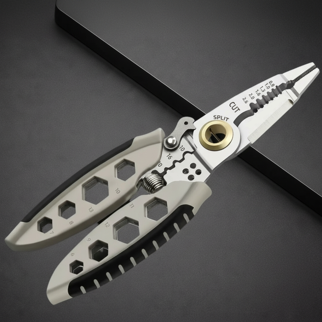 Wire Stripper Crimping Multi Tool With Steel