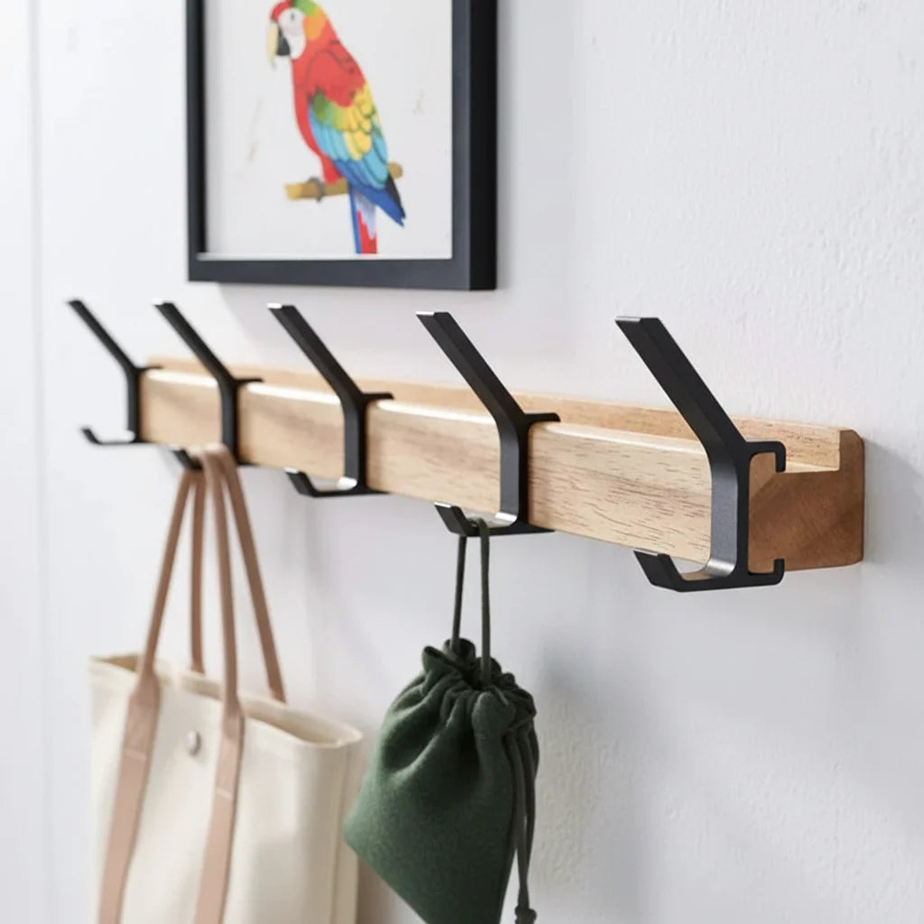Wall Coat Rack Scandinavian Wood Hook