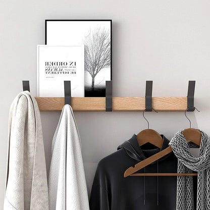 Wall Coat Rack Scandinavian Wood Hook