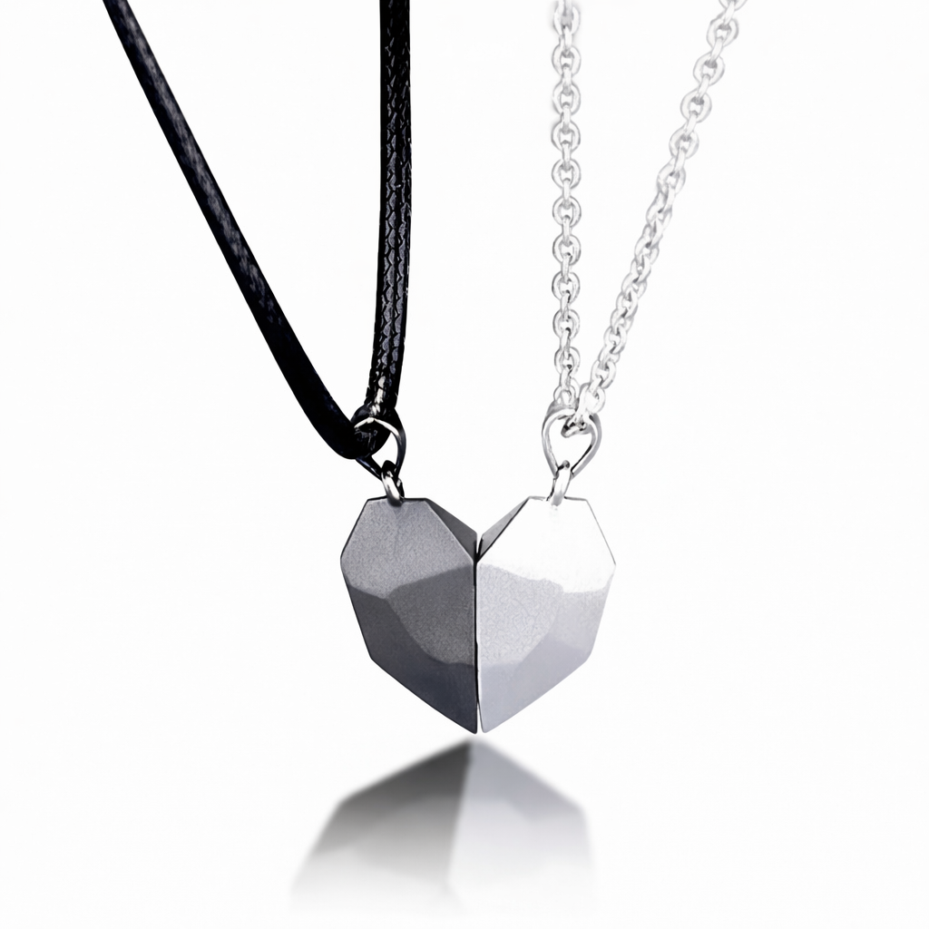 Necklace Couple Magnetic Heart