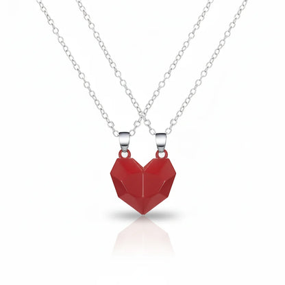Necklace Couple Magnetic Heart
