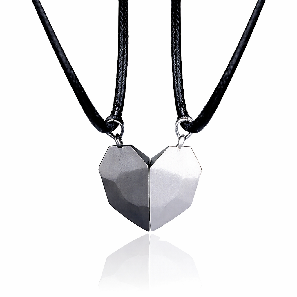 Necklace Couple Magnetic Heart