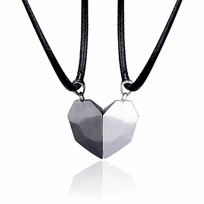 Necklace Couple Magnetic Heart