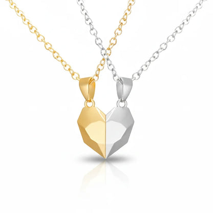Necklace Couple Magnetic Heart