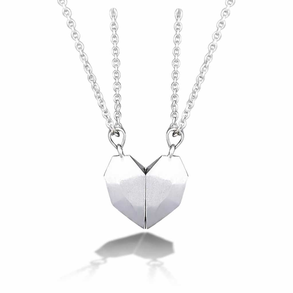 Necklace Couple Magnetic Heart