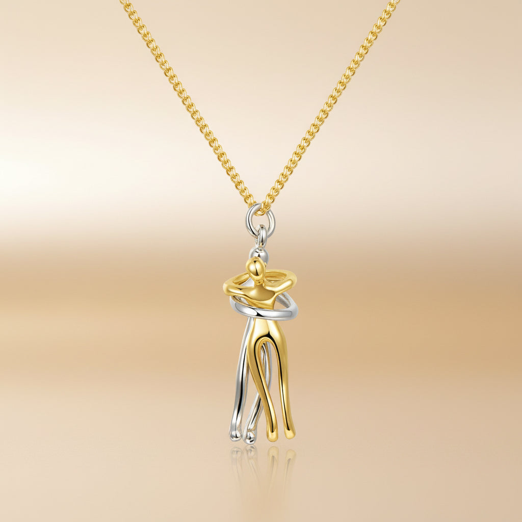 Necklace Couple Pendant Gold Silver