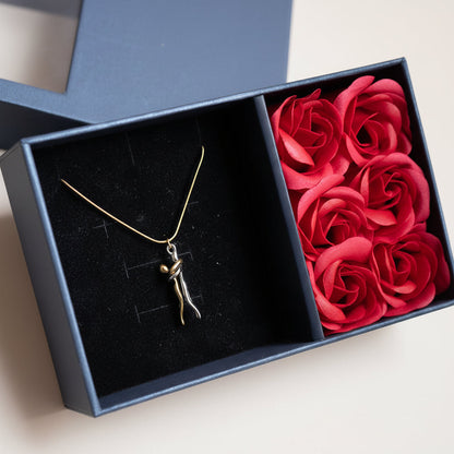 Necklace Couple Pendant Gold Silver