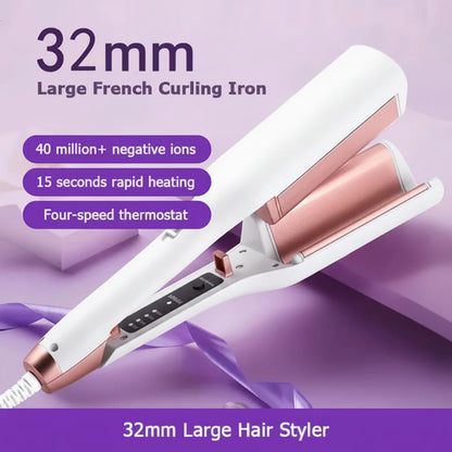 Hair Curler Wave Iron Ceramic Double Barrel