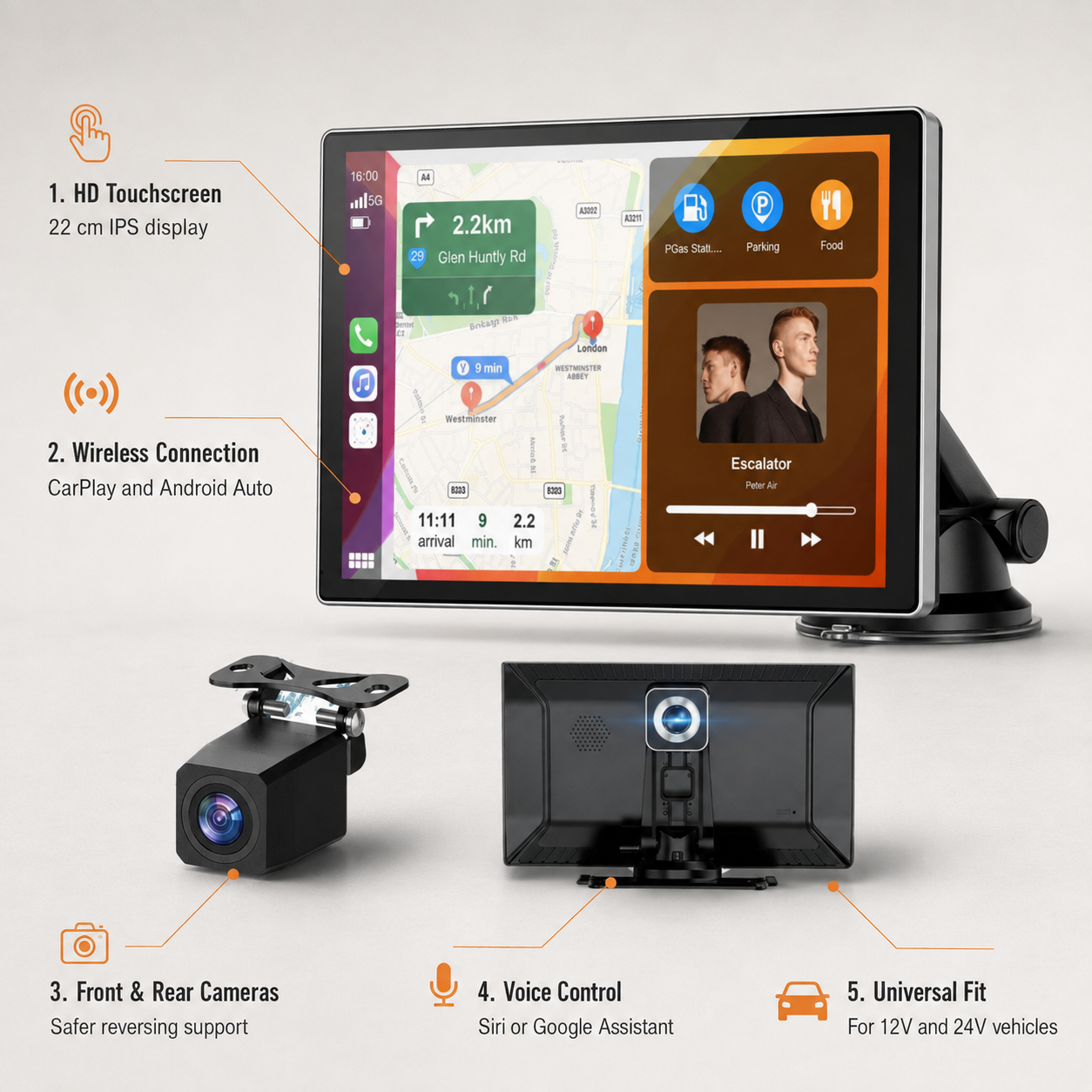 Car Adapter Wireless Touchscreen Carplay