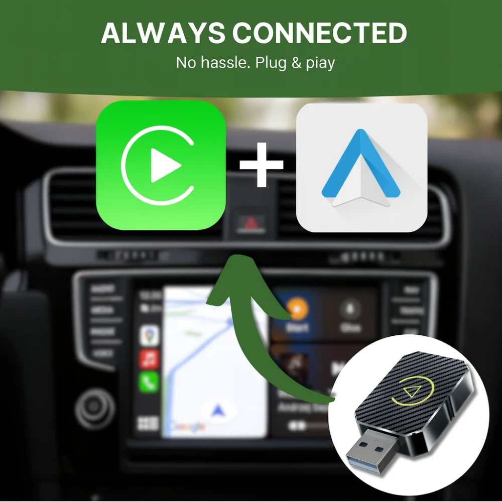 Car Adapter Wireless USB Smartphone