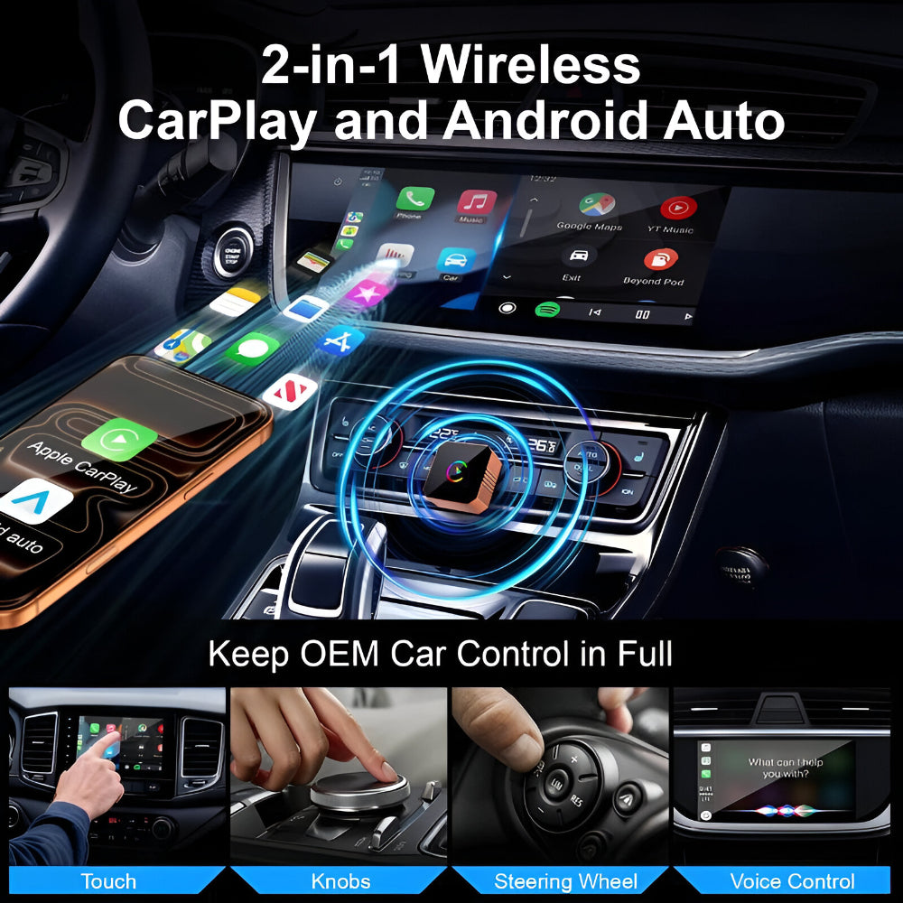 Carplay Adapter Wireless Mini USB Auto