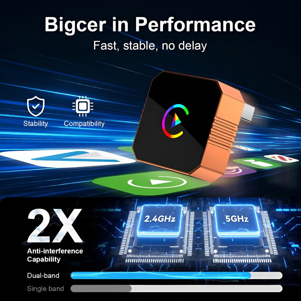 Carplay Adapter Wireless Mini USB Auto