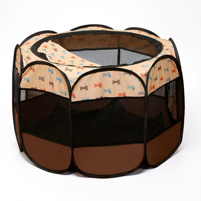 Cat Playpen Foldable Mesh Portable Pet Tent
