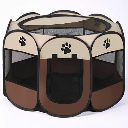 Cat Playpen Foldable Mesh Portable Pet Tent