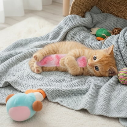 Cat Toy Catnip Pillow Plush Interactive Chew