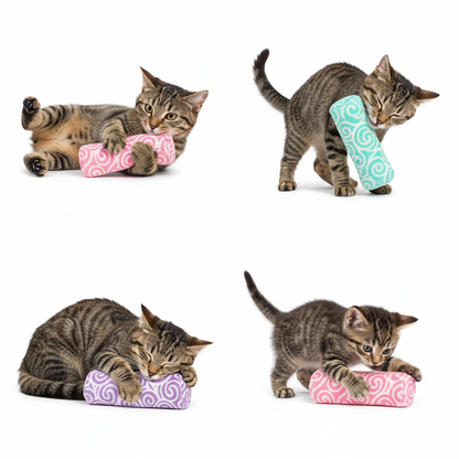 Cat Toy Catnip Pillow Plush Interactive Chew