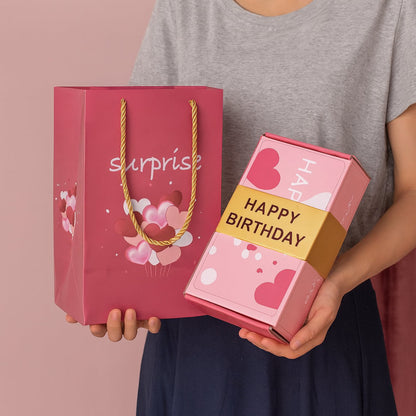 Celebration Gift Box Pop Up Surprise Card