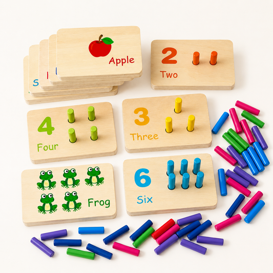 Wooden Boards Educational Toy Number
