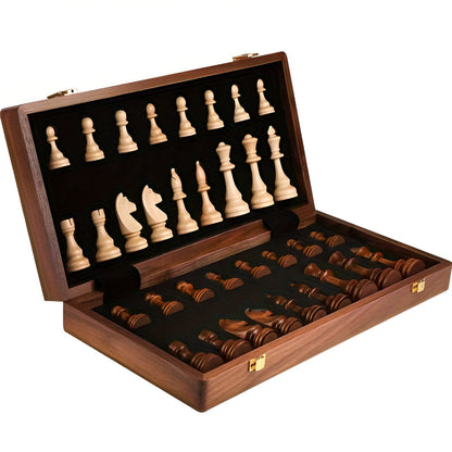 Chess Set Wooden Board Classic Game Pieces