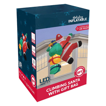 Christmas Inflatable Climbing Santa LED