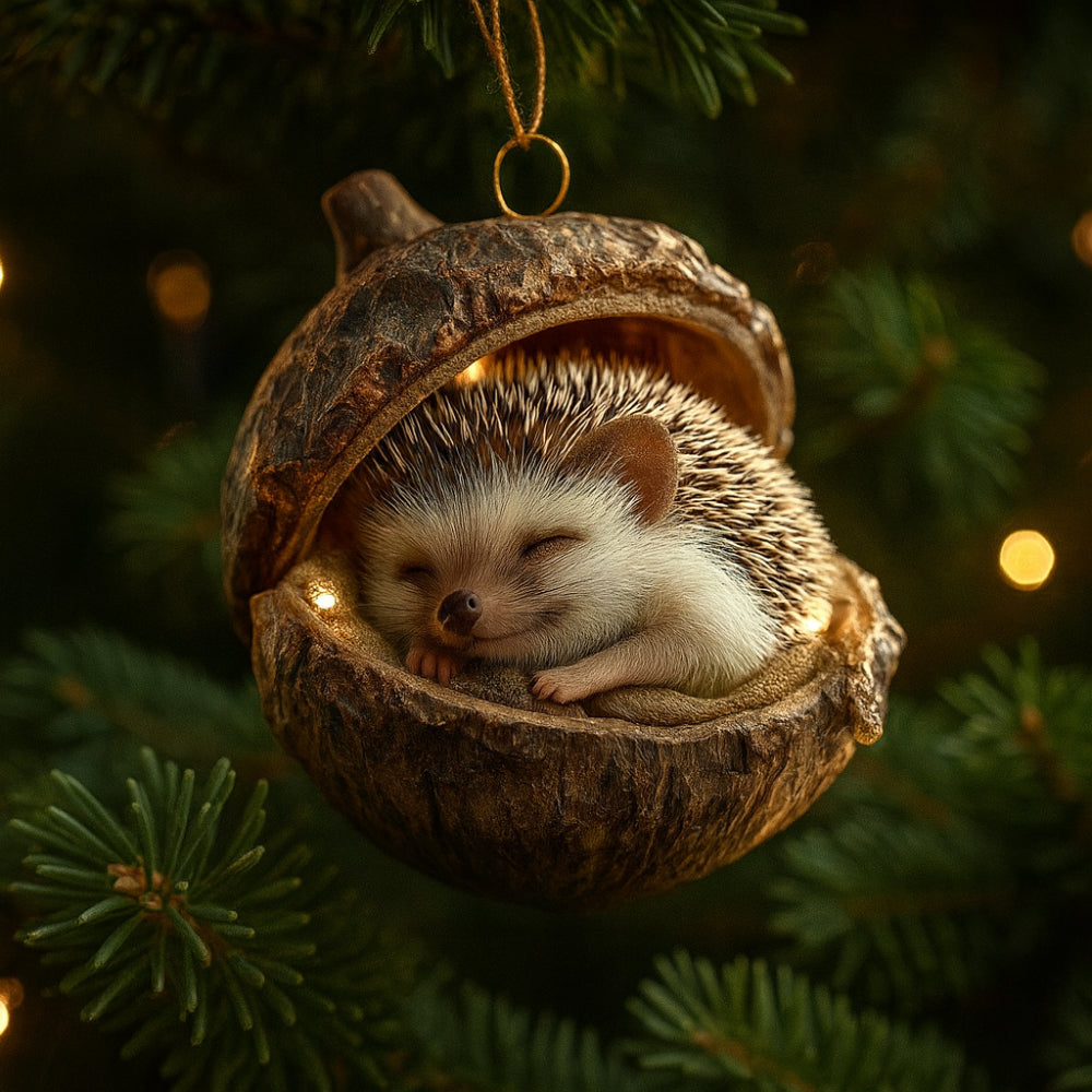 Christmas Ornaments Woodland Animal Acorn
