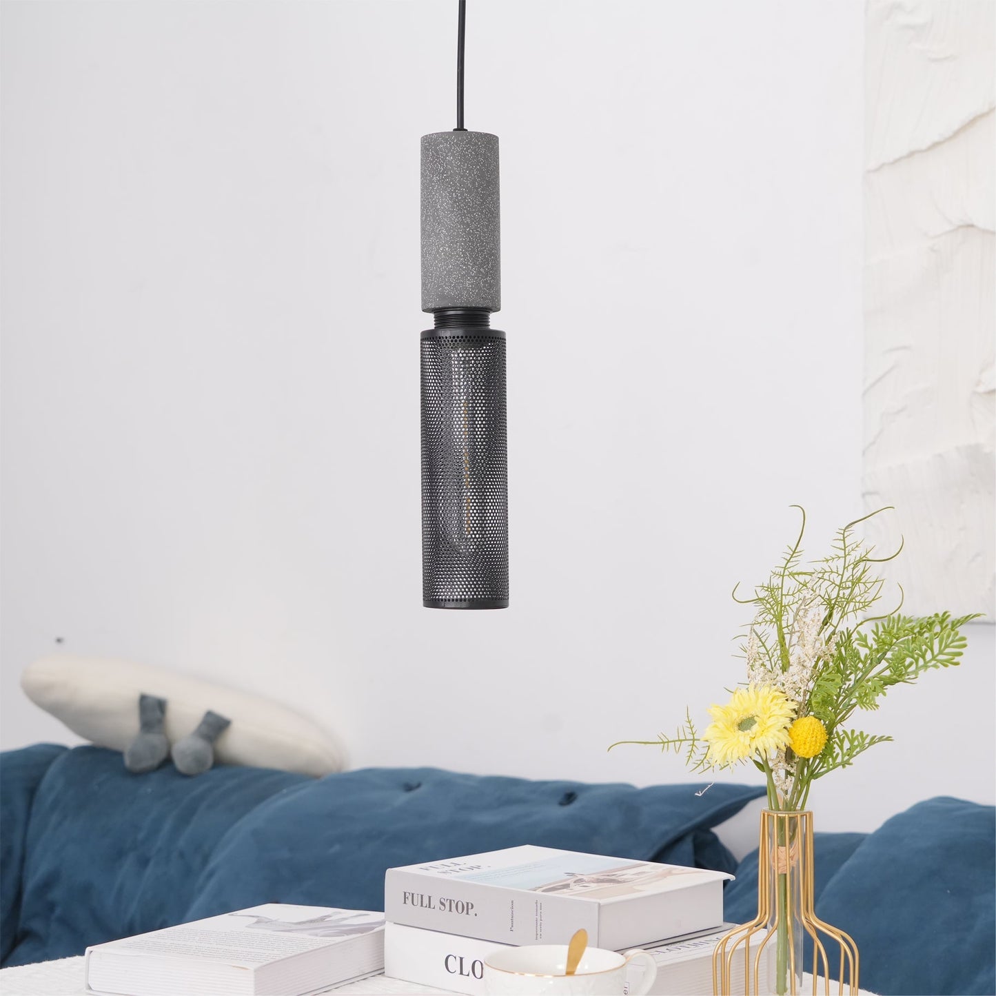 Urban Concrete Pendant Light Industrial LED