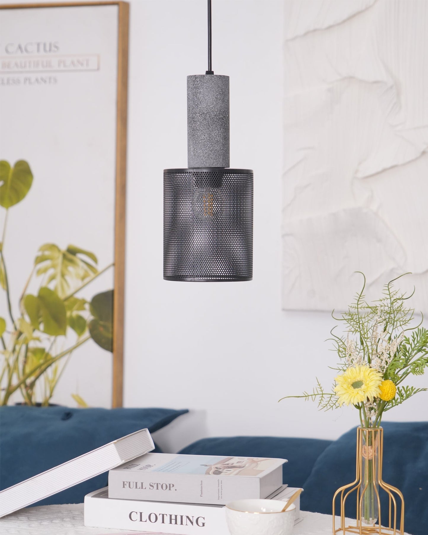 Urban Concrete Pendant Light Industrial LED