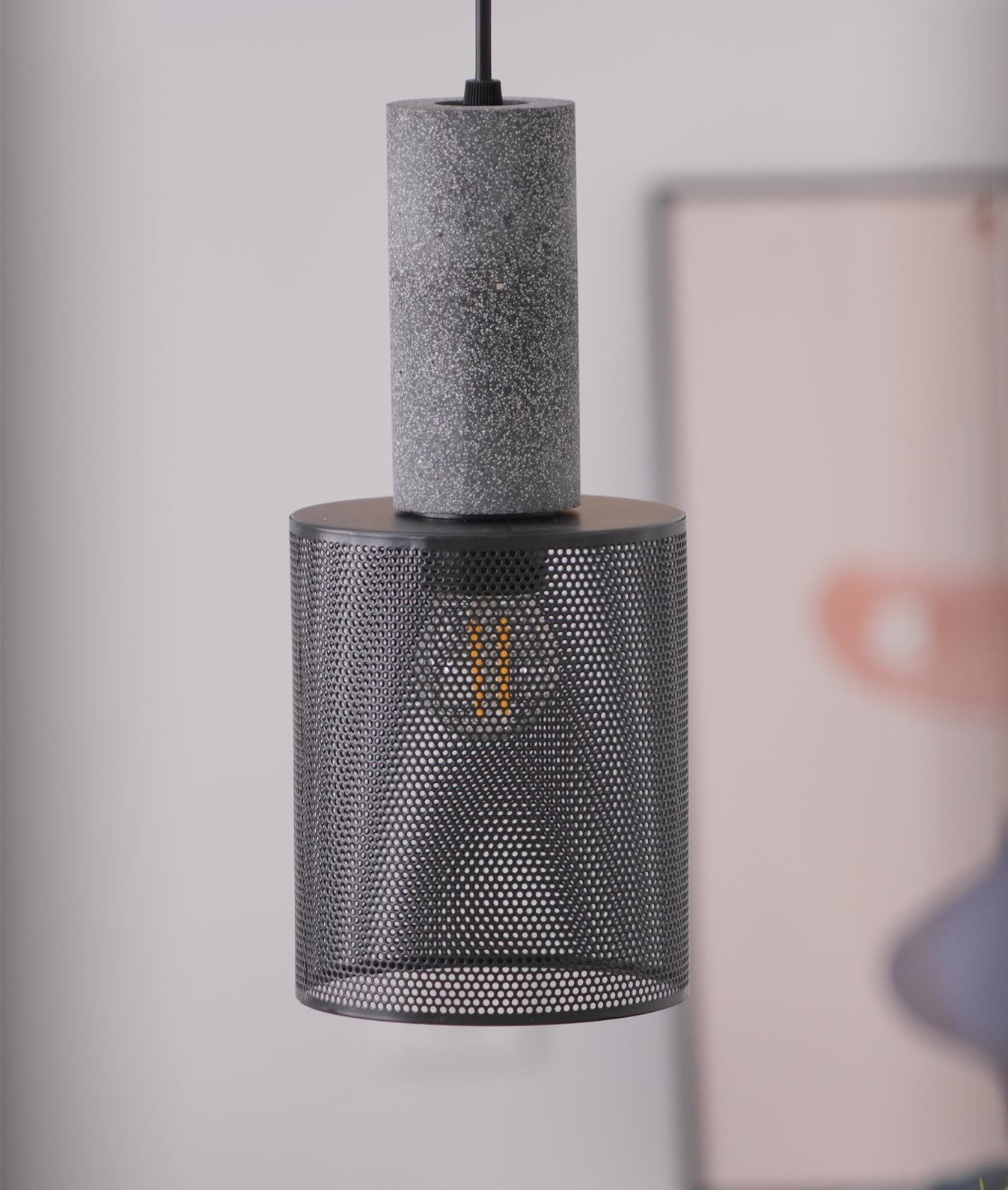 Urban Concrete Pendant Light Industrial LED
