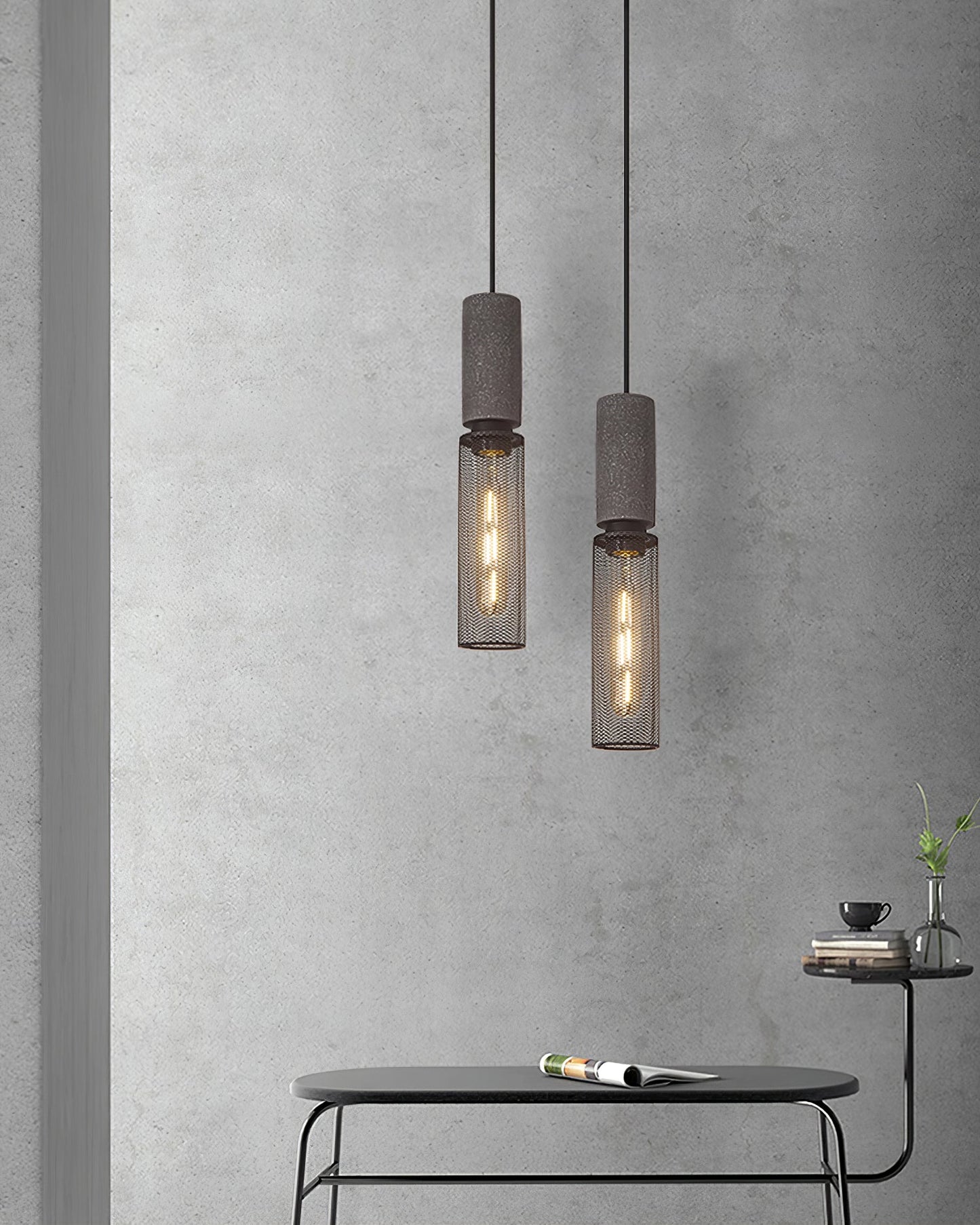 Urban Concrete Pendant Light Industrial LED