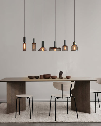 Urban Concrete Pendant Light Industrial LED