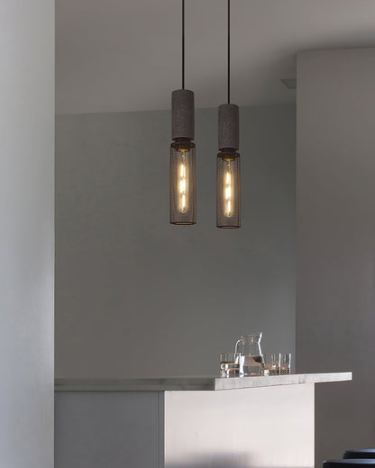 Urban Concrete Pendant Light Industrial LED