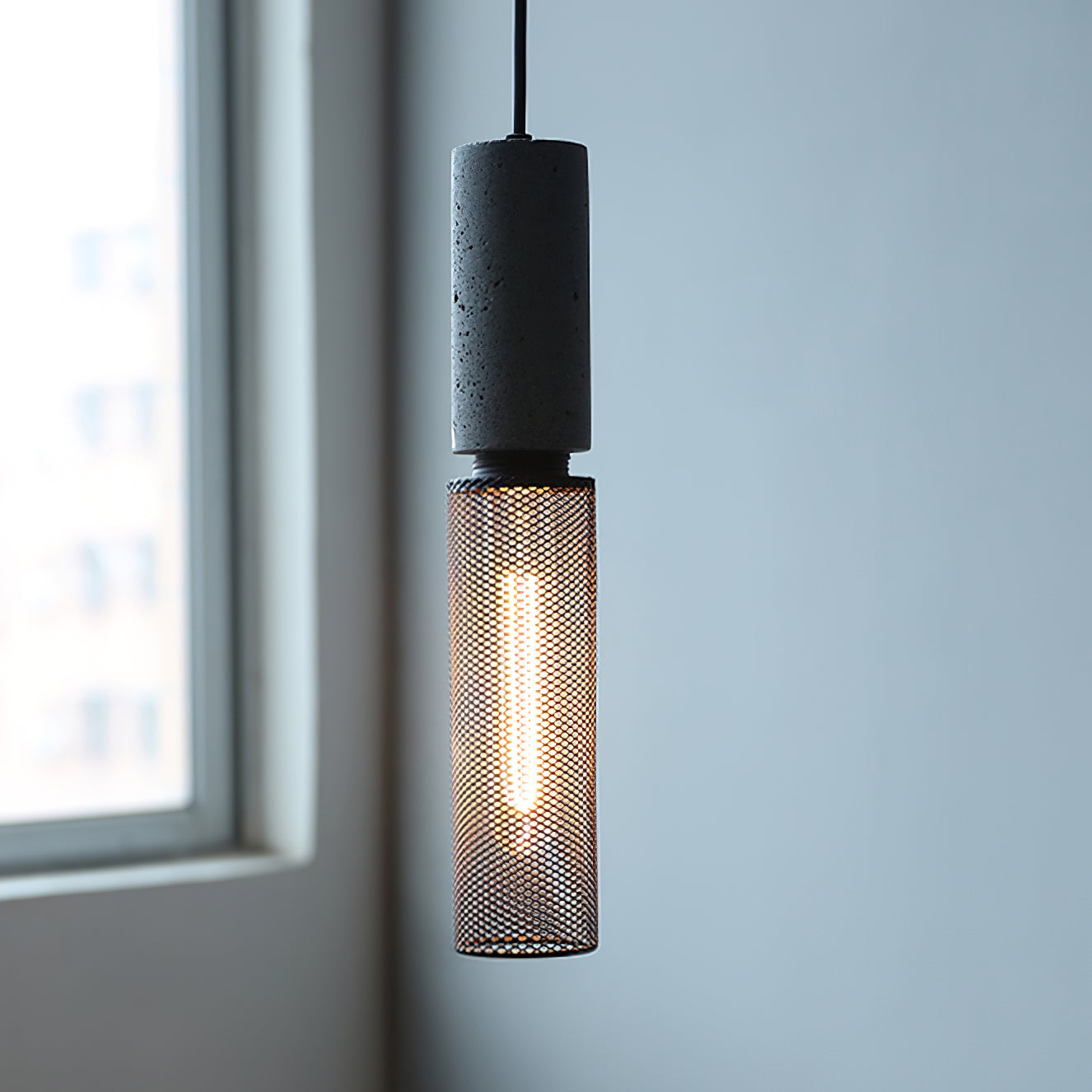 Urban Concrete Pendant Light Industrial LED