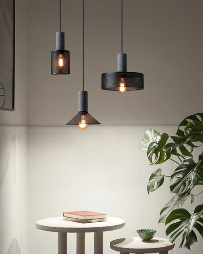 Urban Concrete Pendant Light Industrial LED