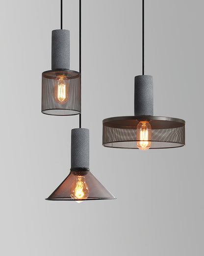 Urban Concrete Pendant Light Industrial LED